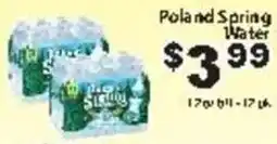 Fine Fare Poland Spring Water offer