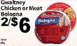 Fine Fare Gwaltney Chicken or Meat Bologna offer