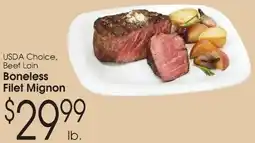 Family Fare Boneless Filet Mignon offer