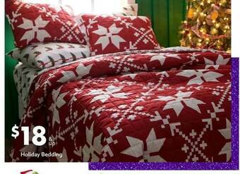 Big Lots Holiday Bedding offer