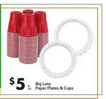 Big Lots Big Lots Paper Plates & Cups offer