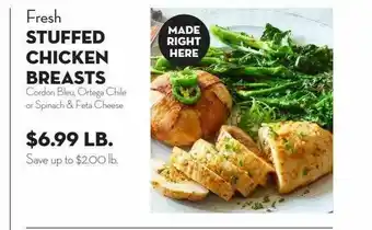 Bristol Farms Fresh Stuffed Chicken Breasts offer