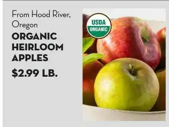 Bristol Farms Organic Heirloom Apples offer