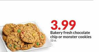 Hy-Vee Bakery Fresh Chocolate Chip Or Monster Cookies offer