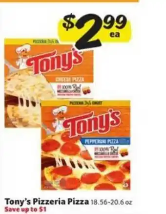 Winn Dixie Tony's Pizzeria Pizza offer