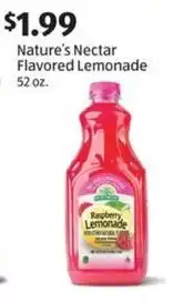 Aldi Nature's Nectar Flavored Lemonade offer