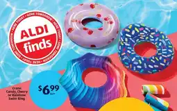 Aldi Crane Candy, Cherry or Rainbow Swim Ring offer