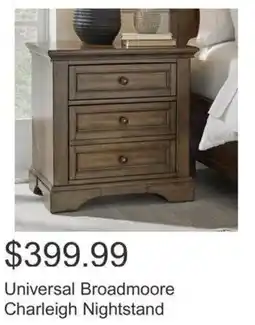 Costco Universal Broadmoore Charleigh Nightstand offer