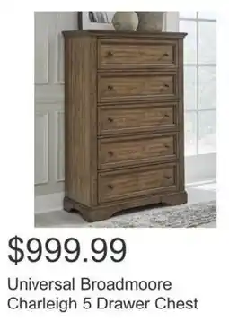 Costco Universal Broadmoore Charleigh 5 Drawer Chest offer