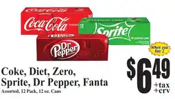 Baja Ranch Coke, Diet, Zero, Sprite, Dr Pepper, Fanta offer