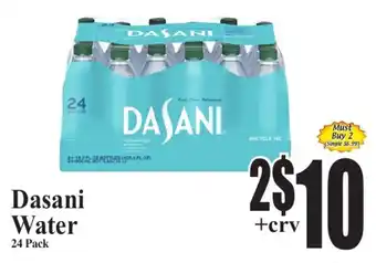 Baja Ranch Dasani Water offer
