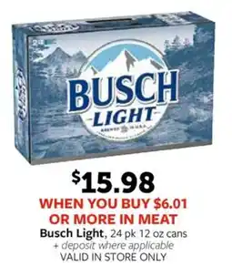 Fareway Busch Light offer