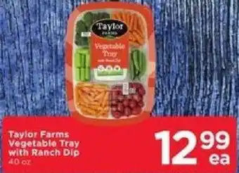 Cub Foods Taylor Farms Vegetable Tray with Ranch Dip offer