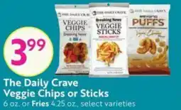 Lucky Supermarkets The Daily Crave Veggie Chips or Sticks offer