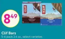 Lucky Supermarkets Clif Bars 5-6 pack 2.4 oz., select varieties offer