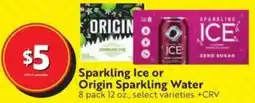 Lucky Supermarkets Sparkling Ice or Origin Sparkling Water offer