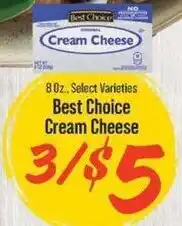 IGA Best Choice Cream Cheese offer