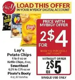 Big Y Lay's Potato Chips offer