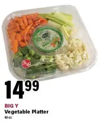 Big Y BIG Y Vegetable Platter offer
