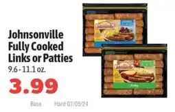 Harding's Markets Johnsonville Fully Cooked Links or Patties 9.6-11.1 oz. offer