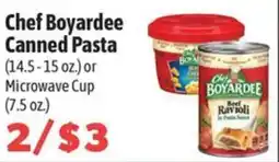 Chef Boyardee Canned Pasta (14.5-15 oz.) or Microwave Cup (7.5 oz.)