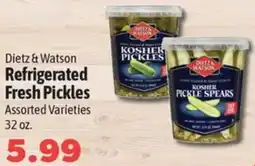 Harding's Markets Dietz & Watson Refrigerated Fresh Pickles Assorted Varieties 32 oz. offer