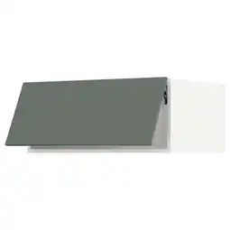 Ikea Sektion Top cabinet for fridge/freezer, white/bodarp gray-green, 36x24x15 offer
