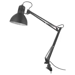 Ikea Tertial Work lamp with led bulb, dark gray offer
