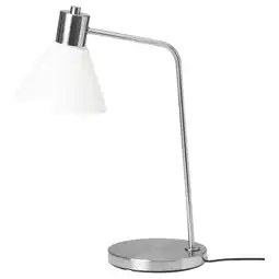 Ikea Flugbo Table lamp with led bulb, nickel plated/glass offer