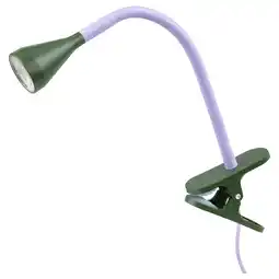 Ikea NÄvlinge led clamp spotlight, lilac/dark green offer
