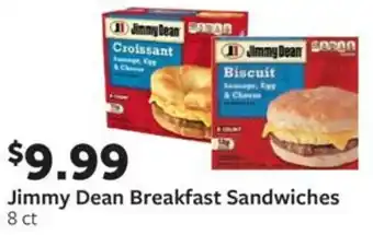 Fareway Jimmy Dean Breakfast Sandwiches offer