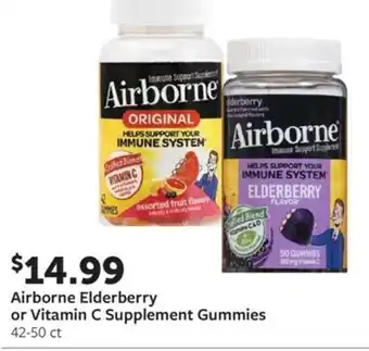 Fareway Airborne Elderberry or Vitamin C Supplement Gummies offer