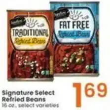 Albertsons Signature Select Refried Beans offer