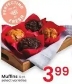 Albertsons Muffins 4 ct. select varieties offer