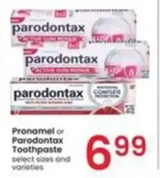 Albertsons Pronamel or Parodontax Toothpaste select sizes and varieties offer