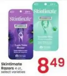 Albertsons Skintimate Razors 4 ct. select varieties offer