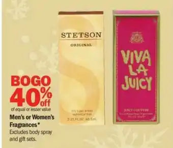 Meijer Men's Or Women's Fragrance offer