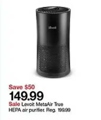 Target Levcit Metaair True Hepa Air Purifier offer