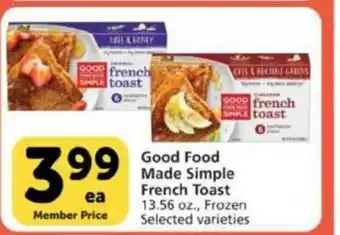 Pavilions Good Food Made Simple French Toast offer