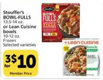 Pavilions Stouffer's Bowl-fulls Or Lean Cuisine Bowls offer