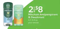 Publix Mitchum Antiperspirant & Deodorant offer