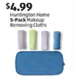 Aldi Huntington Home 5-Pack Makeup Removing Cloths offer