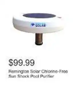 Costco Remington Solar Chlorine-Free Sun Shock Pool Purifier offer