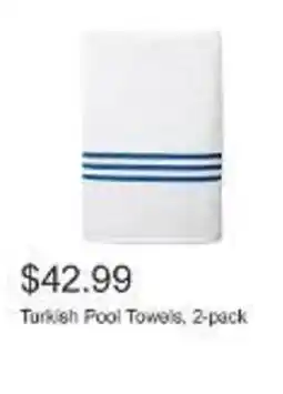 Costco Turkish Pool Towels, 2-pack offer