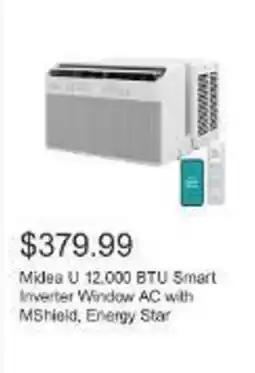Costco Midea U 12,000 BTU Smart Inverter Window AC with MShield, Energy Star offer