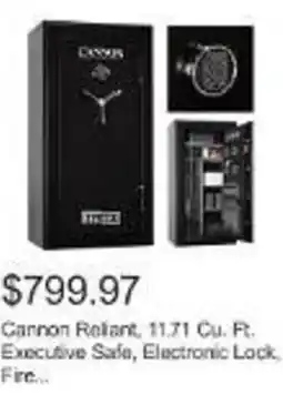 Costco Cannon Reliant, 11.71 Cu. Ft. Executive Safe, Electronic Lock Fire... offer