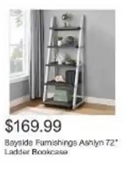 Costco Bayside Furnishings Ashlyn 72" Ladder Bookcase offer