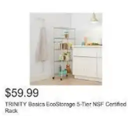 Costco TRINITY Basics EcoStorage 5-Tier NSF Certified Rack offer