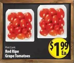 BigM Pint Cont Red Ripe Grape Tomatoes offer