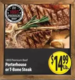 Porterhouse or T-Bone Steak